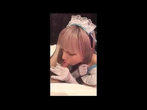 ❤️ 日本偶像 [mayuka]，法國女僕服裝，第 1 部分，口交和用乳液混蛋 ❤❌ 優質色情 在我們 ﹏